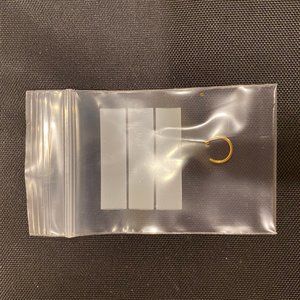 stainless steel gold plated 1/2 nose ring